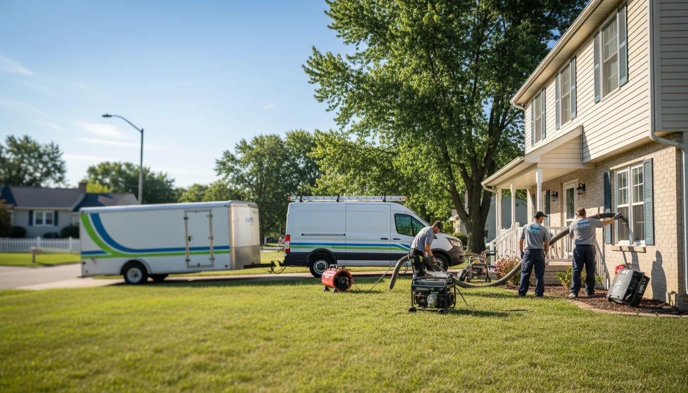 Flooded Basement Restoration And Cleanup With Repair in Clarksville, MI near me